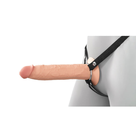 Fantasy X-Tensions Elite 9'' Silicone Hollow Strap-On - Flesh Hollow