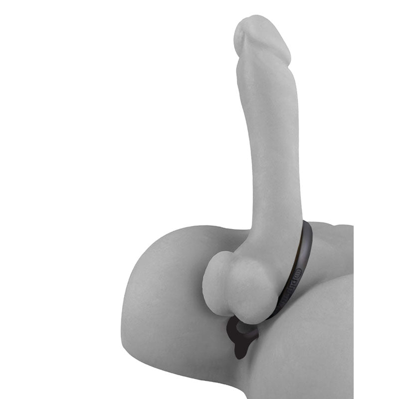 Anal Fantasy Collection Ass-Gasm Cockring Anal Beads - Black Cock Ring