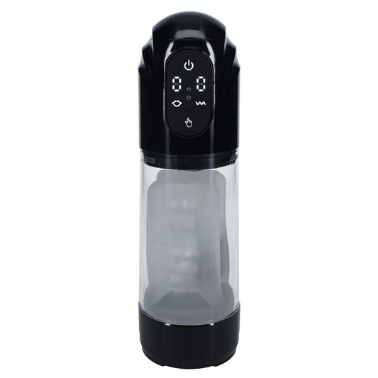 PUMPED TechnoThrust Auto Masturbator - Black/Clear Auto Maturbator