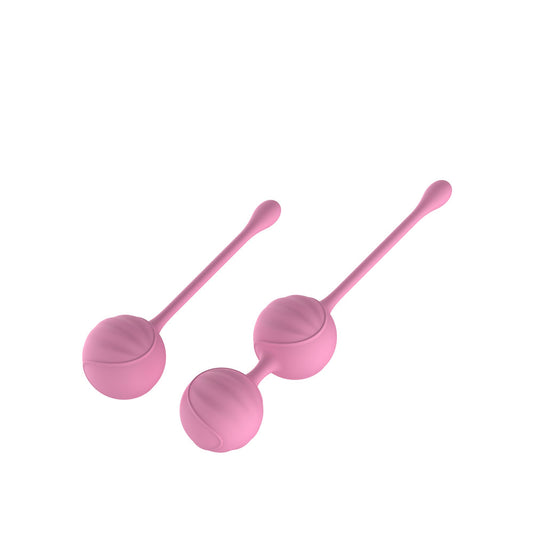 Passion Play Silicone Kegel Ball Set - Pink Kegel Balls - Set of 2