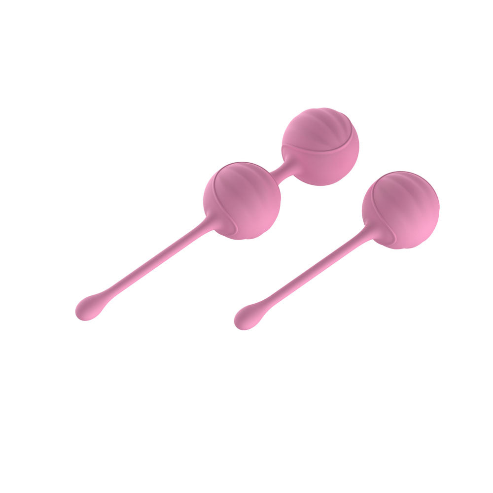 Passion Play Silicone Kegel Ball Set - Pink Kegel Balls - Set of 2