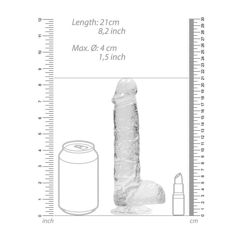 REALROCK 8'' Realistic Dildo With Balls 20.3 cm Dong