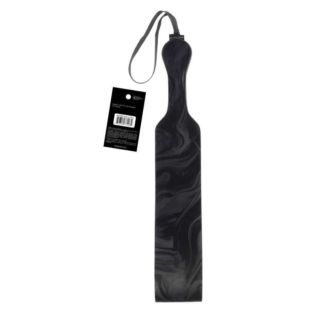 SPORTSHEETS Velvet Noir Loop Paddle - Black 42 cm Paddle