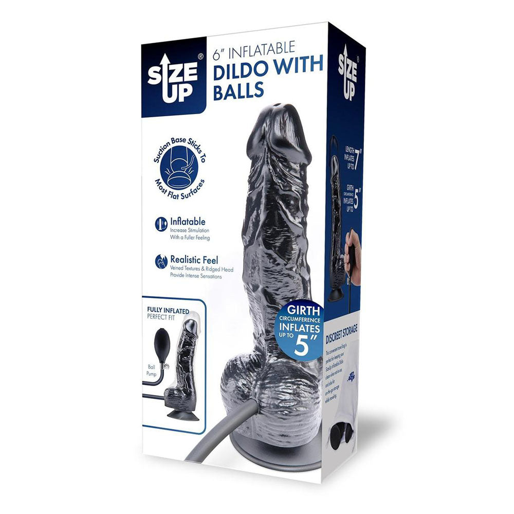 Size Up 6 Inch Inflatable Dildo