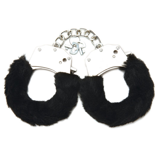 WhipSmart Classic Furry Cuffs - Black Furry Restraints