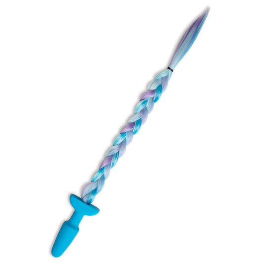 WhipSmart Furry Tales Silicone Unicorn Butt Plug - Blue Butt Plug