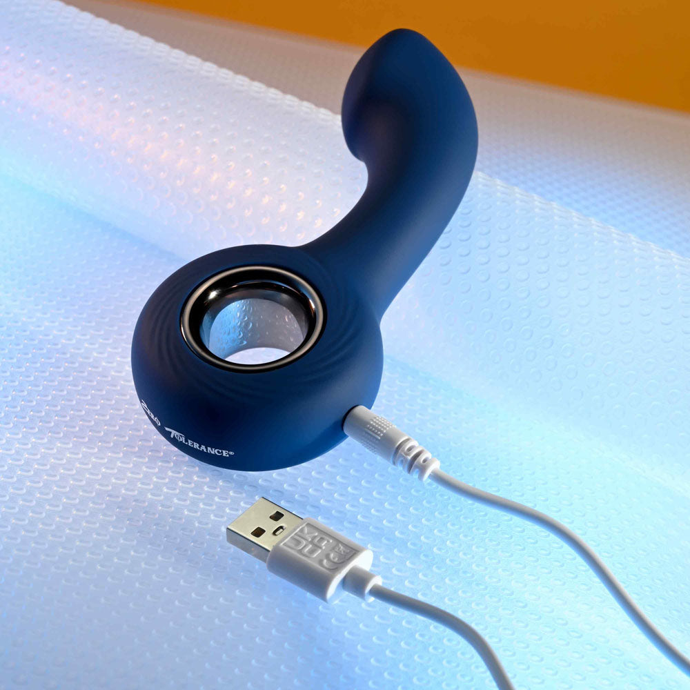Zero Tolerance THE REACH - Blue 13.8 cm Vibrating Anal Plug