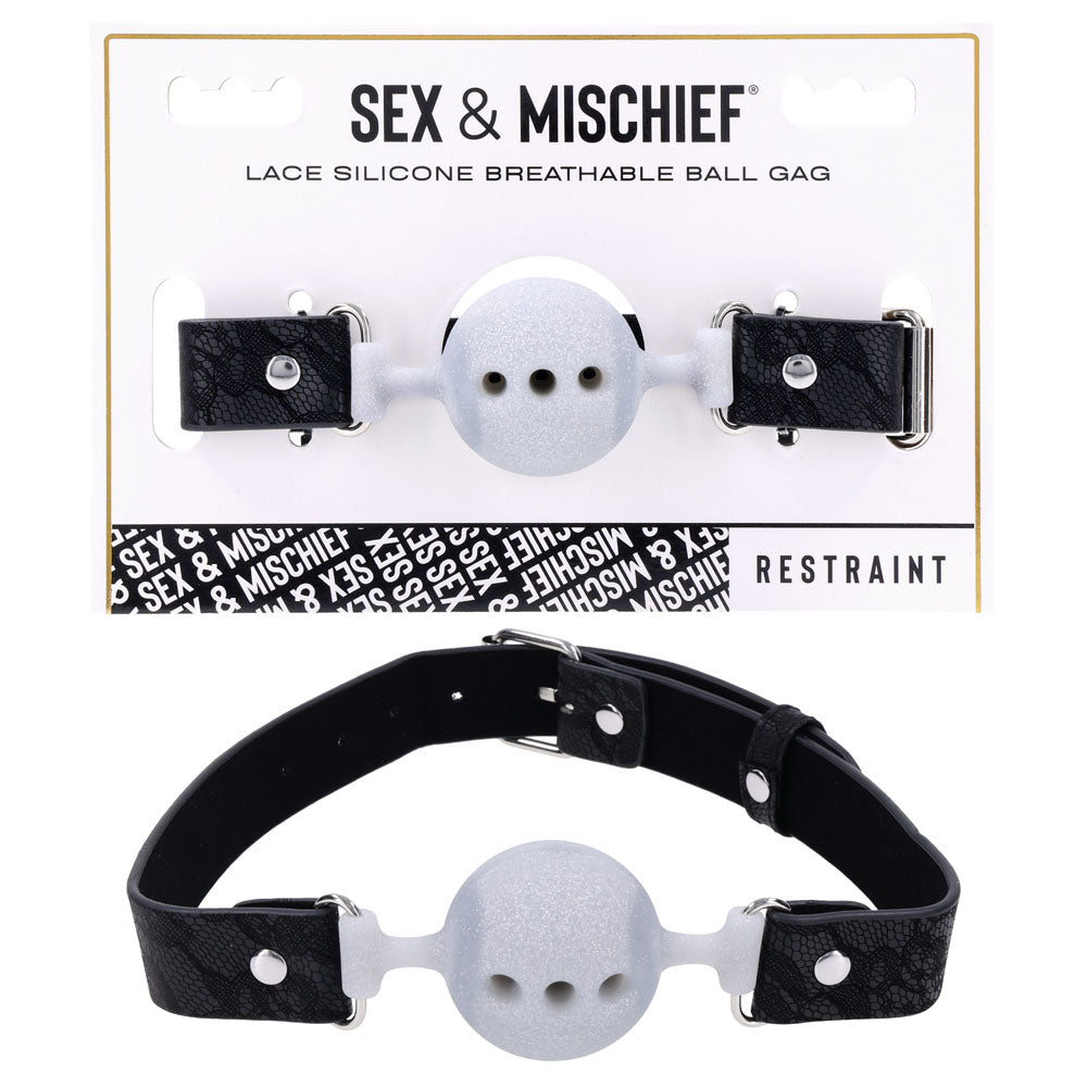 Silicone ball gags with adjustable straps