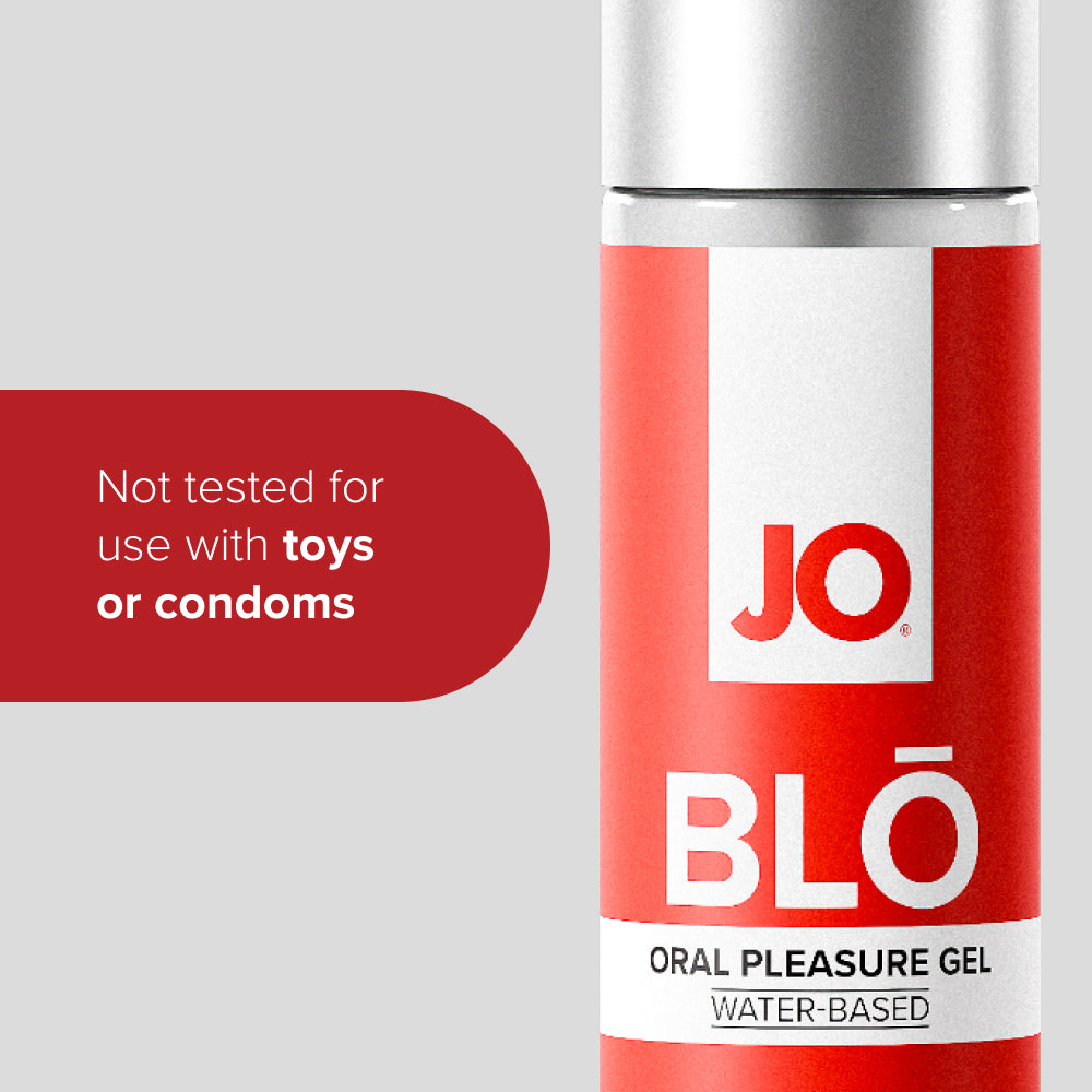 JO Blo Strawberry Flavoured Oral Pleasure Gel - 30 ml Bottle