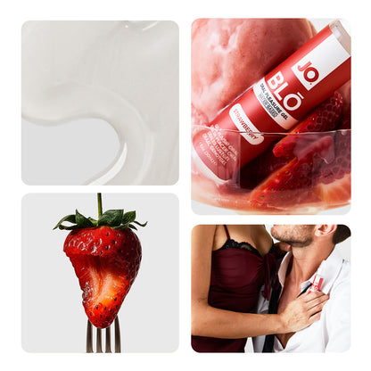 JO Blo Strawberry Flavoured Oral Pleasure Gel - 30 ml Bottle