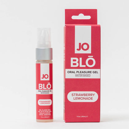 JO Blo Strawberry Lemonade - Strawberry Lemonade Flavoured Oral Pleasure Gel - 30 ml Bottle
