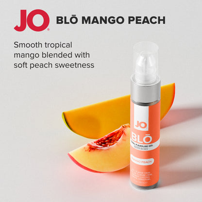 JO Blo Mango Peach Flavoured Oral Pleasure Gel - 30 ml Bottle