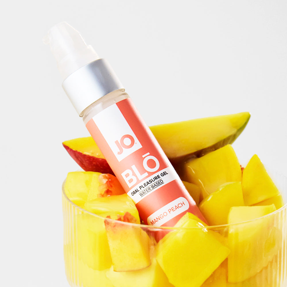 JO Blo Mango Peach Flavoured Oral Pleasure Gel - 30 ml Bottle