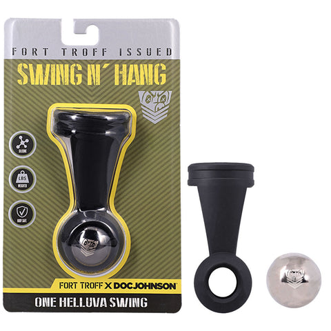 Fort Troff - Swing N' Hang - Black Weighted Ball Tugger - Image 1