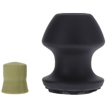 Fort Troff - Kum Keeper - Small - Black Small Hollow Butt Plug with Removeable Stopper