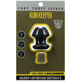 Fort Troff - Kum Keeper - Small - Black Small Hollow Butt Plug with Removeable Stopper - Image 1