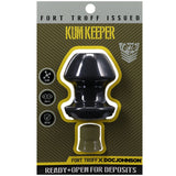 Fort Troff - Kum Keeper - Medium - Black Medium Hollow Butt Plug with Removeable Stopper - Image 1