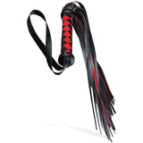 Adam & Eve Scarlet Couture Diamond Flogger - Red/Black Whip - Image 127