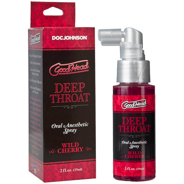 GoodHead Deep Throat Spray - Wild Cherry Flavoured Deep Throat Spray - 59 ml Bottle - Image 1