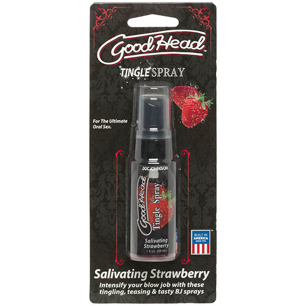 GoodHead Tingle Spray - Salivating Strawberry Flavoured - 29 ml Spray - Image 1