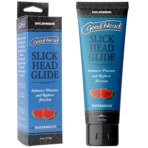 GoodHead Slick Head Glide - Watermelon - Watermelon Flavoured Lubricant - 120 ml Tube - Image 1