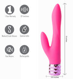 Maia Victoria - Pink 15.2 cm USB Rechargeable Rabbit Vibrator - Image 3