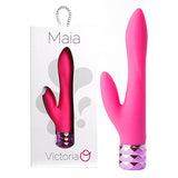 Maia Victoria - Pink 15.2 cm USB Rechargeable Rabbit Vibrator - Image 1