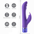 Maia Hailey - Purple 15.2 cm USB Rechargeable Rabbit Vibrator