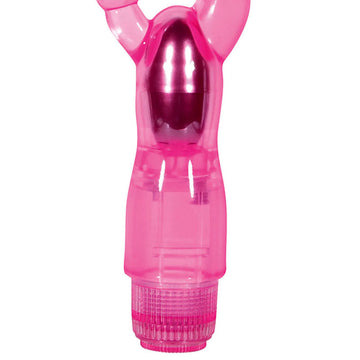 Adam & Eve Dual Pleasure Vibe - Pink 12 cm (4.75'') Vibrator with Anal Probe