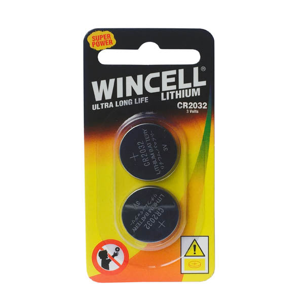 Wincell CR2032 Batteries - Lithium Cell Batteries - CR2032 2 Pack - Image 1