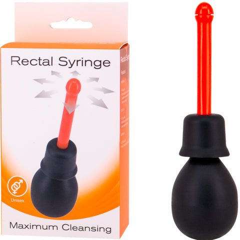 Seven Creations Rectal Syringe Douche - Red Unisex Douche - Image 1