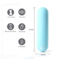 Maia Jessi - Teal Blue 7.6 cm USB Rechargeable Bullet