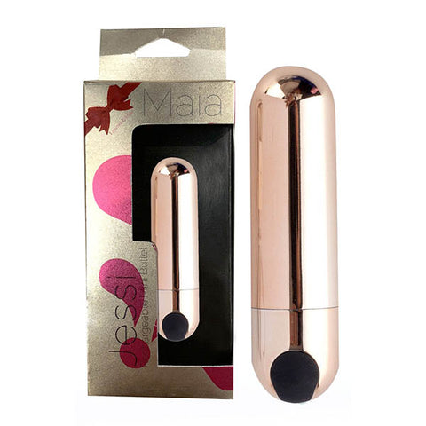 Maia Jessi - Rose Gold 7.6 cm USB Rechargeable Bullet - Image 1