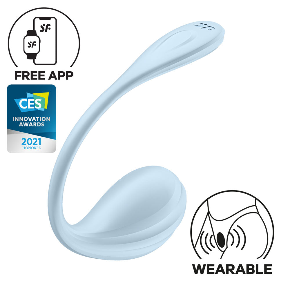 Satisfyer Smooth Petal Wearable Stimulator with App Control
