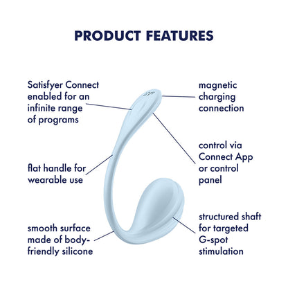 Satisfyer Smooth Petal Wearable Stimulator with App Control