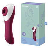 Satisfyer Dual Crush - Red Air Pulse Stimulator with Vibration - Image 1