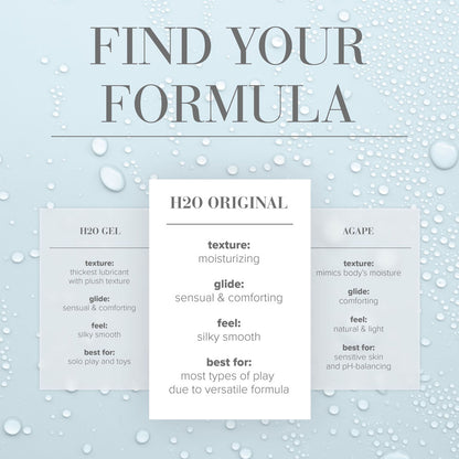 JO H2O Original Lube - 240 mL - Water Based Lubricant - 240 ml Bottle