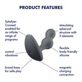 Satisfyer Deep Diver - Black Vibrating Butt Plug with App Control - Image 2