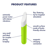 Satisfyer Ultra Power Bullet 7 - Green USB Rechargeable Bullet - Image 3