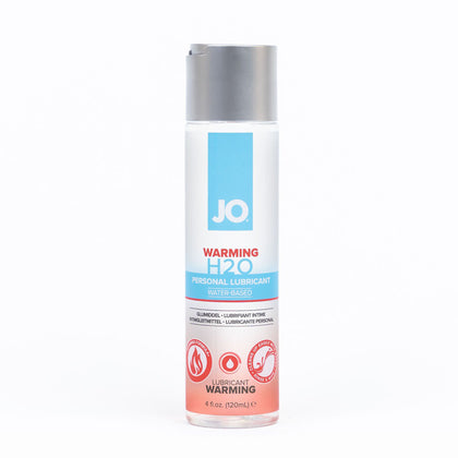 JO H2O Warming Lube - 120 mL - Water Based Warming Lubricant - 120 ml Bottle