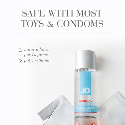 JO H2O Warming Lube - 60 mL - Water Based Warming Lubricant - 60 ml Bottle