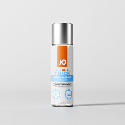 JO H2O Anal Thick Lube - 240 mL - Thick Water Based Anal Lubricant - 240 ml Bottle