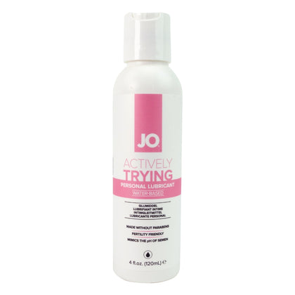 JO Actively Trying - 120ml - Water Based Fertility Friendly Lubricant - 120 ml Bottle
