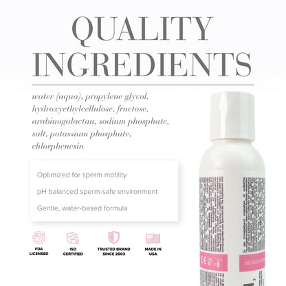 JO Actively Trying - 120 ml - Water Based Fertility Friendly Lubricant