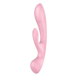 Satisfyer Triple Oh - Pink USB Rechargeable Rabbit Vibrator - Image 3