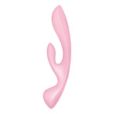 Satisfyer Triple Oh - Pink USB Rechargeable Rabbit Vibrator - Image 4