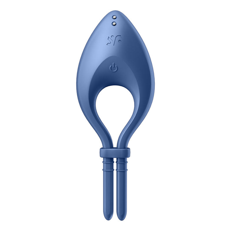 Satisfyer Bullseye - Blue Vibrating Adjustable Lasso Cock Ring