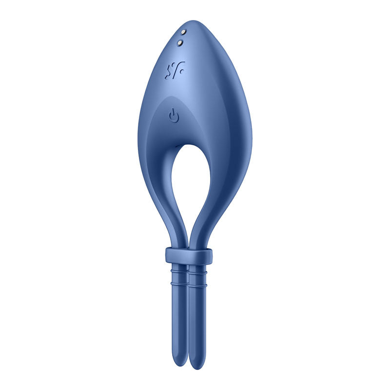 Satisfyer Bullseye - Blue Vibrating Adjustable Lasso Cock Ring
