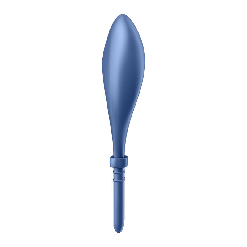 Satisfyer Bullseye - Blue Vibrating Adjustable Lasso Cock Ring