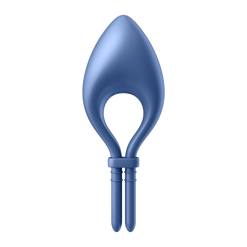 Satisfyer Bullseye - Blue Vibrating Adjustable Lasso Cock Ring